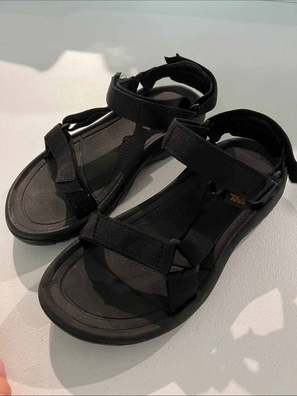 Teva Black Adjustable Strap Sandals